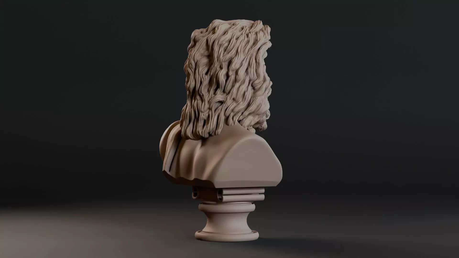 Zeus Bust Sculpture 3D print model_5