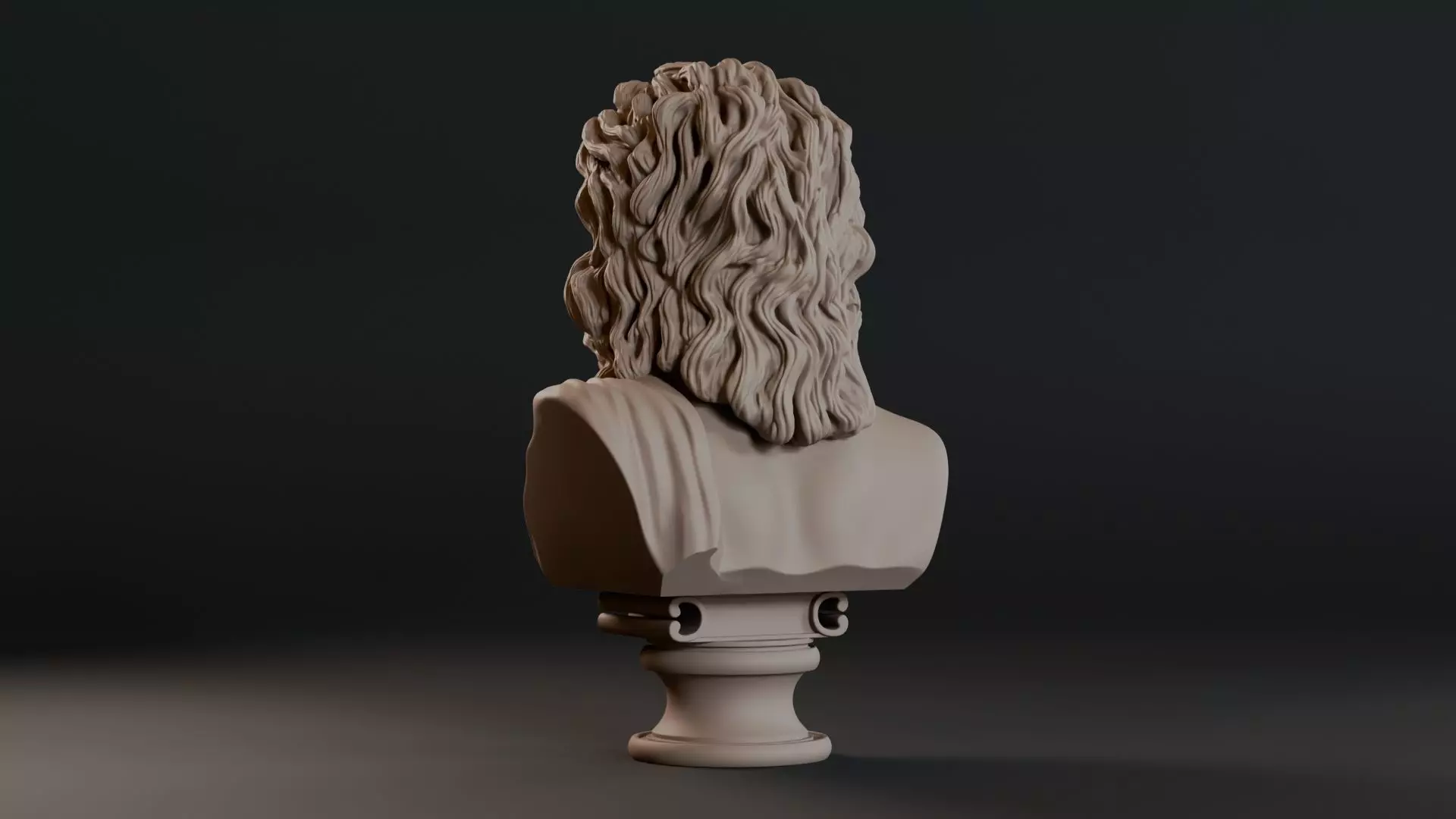 Zeus Bust Sculpture 3D print model_8