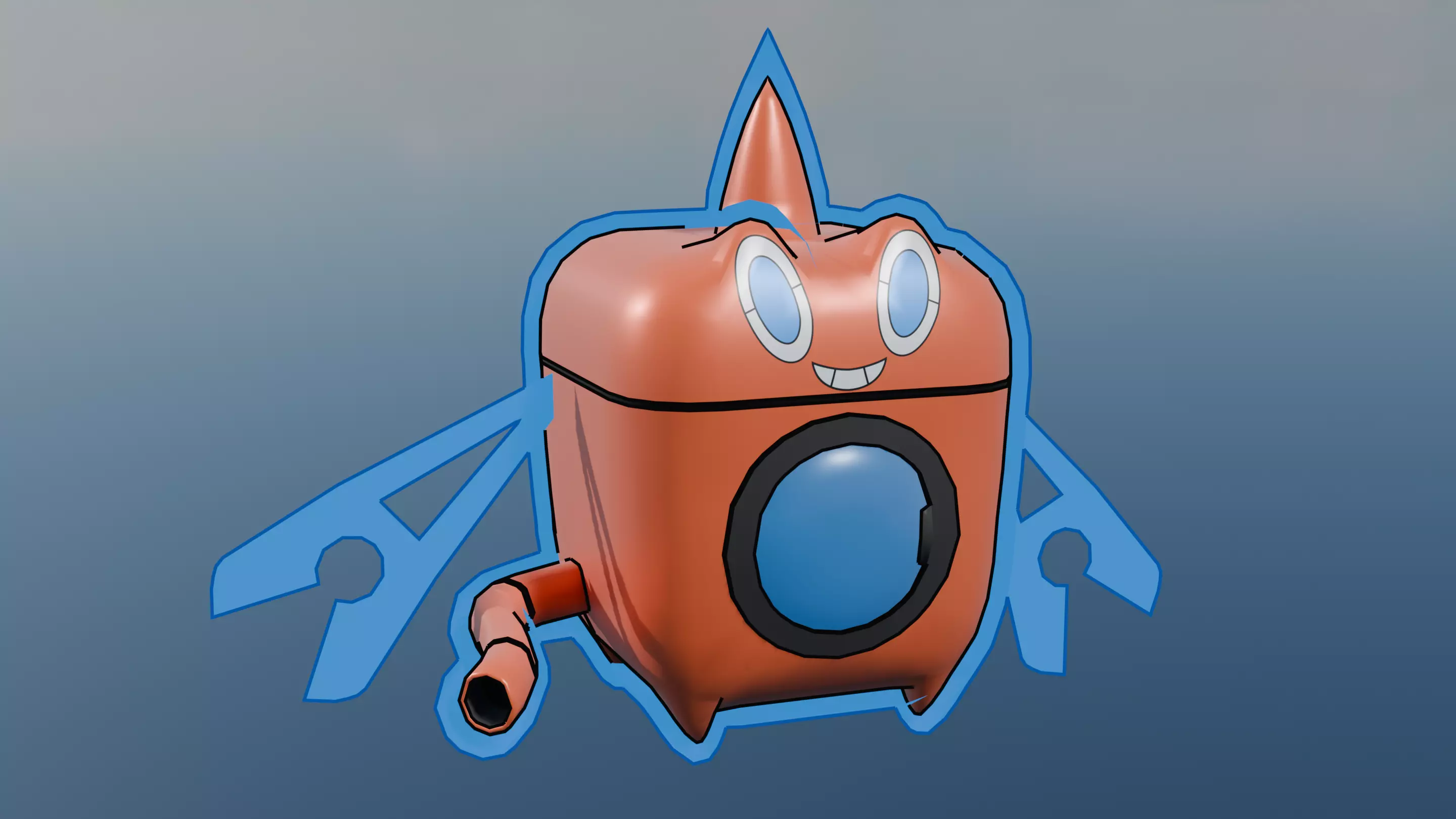 Pokemon Rotom Wash Form and Shiny Version Low-poly 3D model_1
