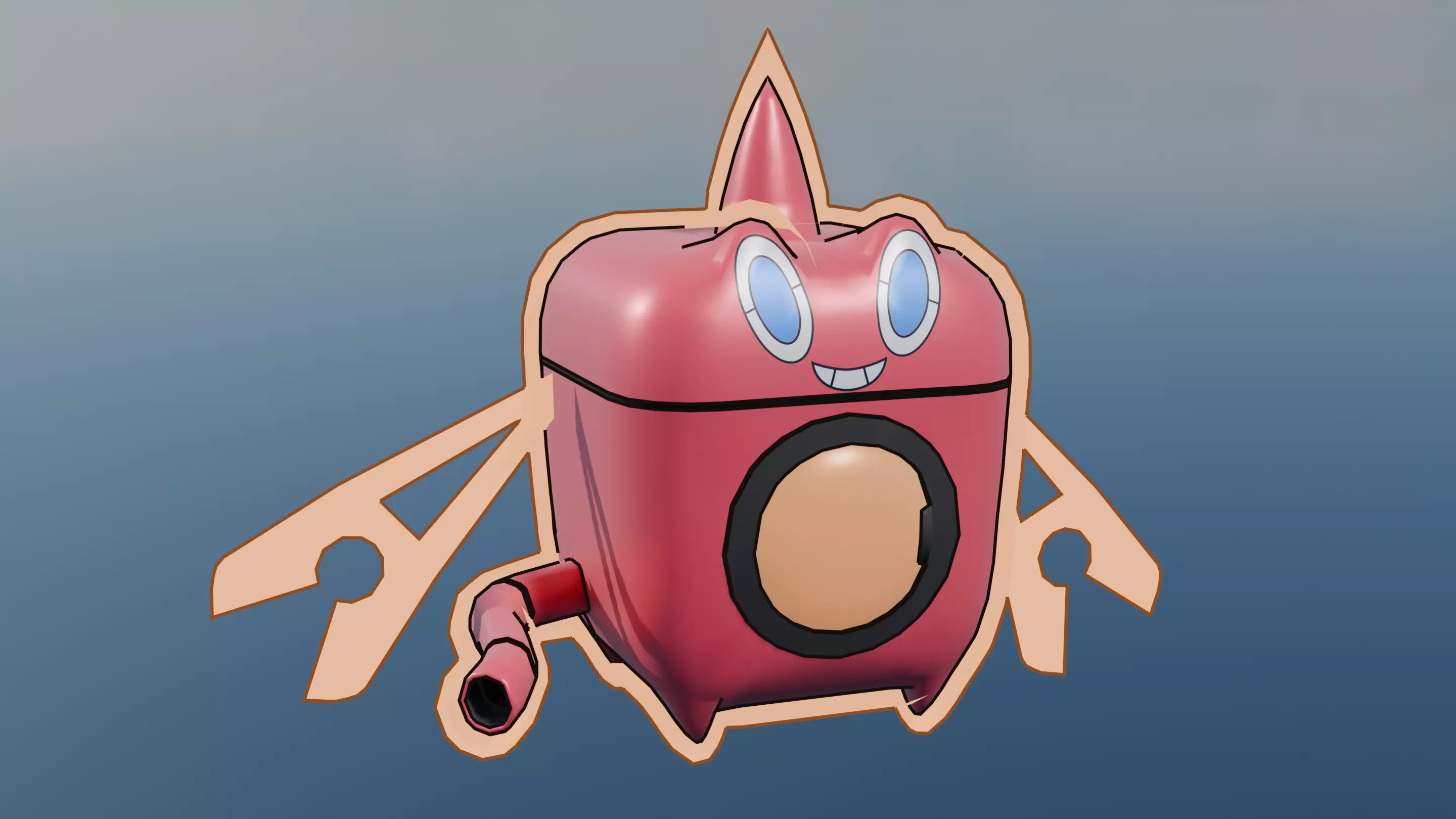 Pokemon Rotom Wash Form and Shiny Version Low-poly 3D model_2