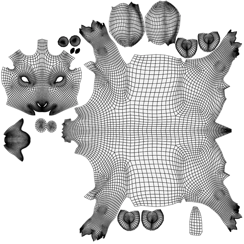 Realistic Rigged Goat Fur PBR Textured 3D Model Animation Film Low-poly 3D model_3