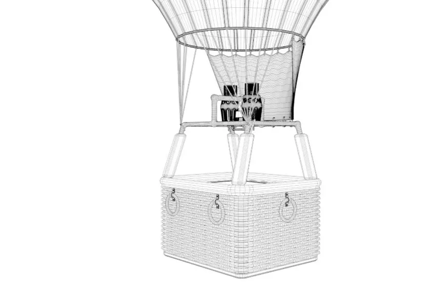 Air Balloon 3D model_9