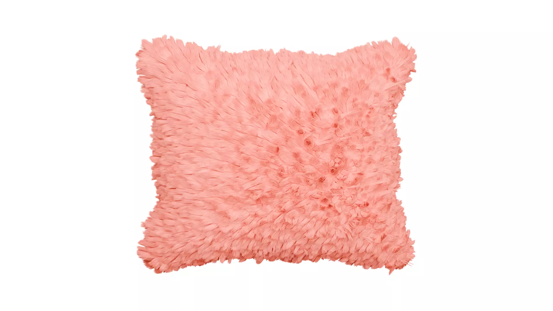decorative pillow in Coral Pink Low-poly 3D model