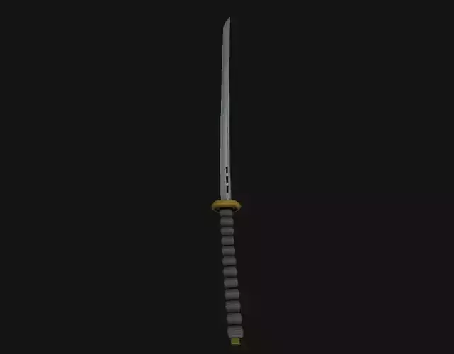 Katana sword low-poly