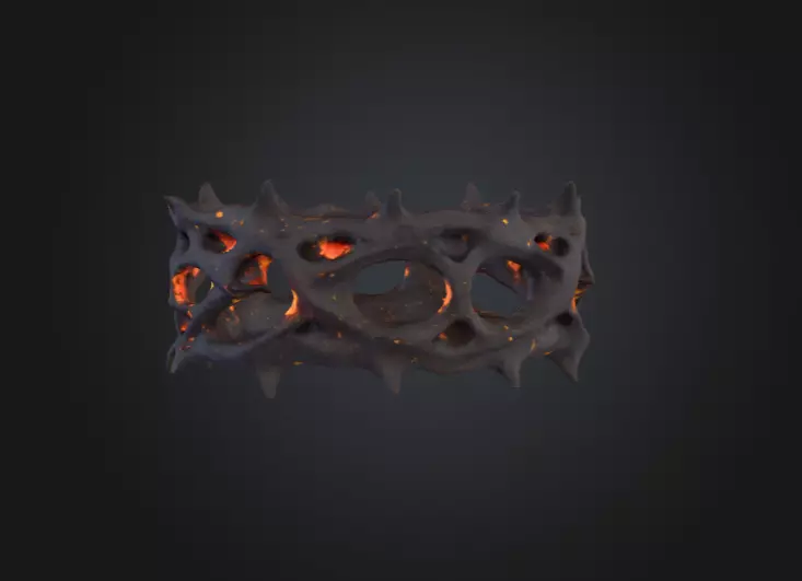 Thorned Circle 3D model_1