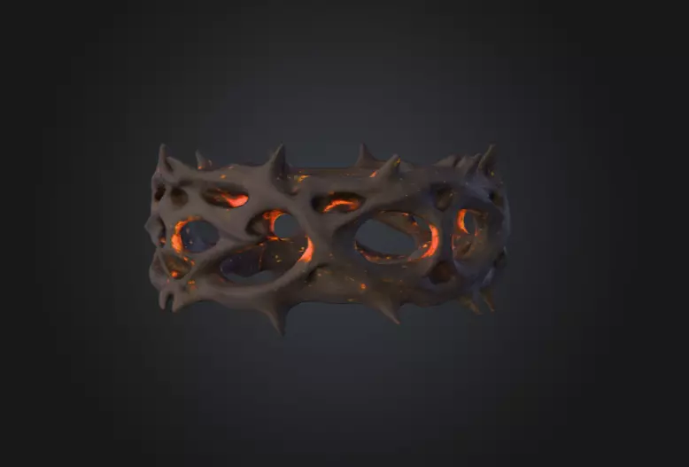 Thorned Circle 3D model_4