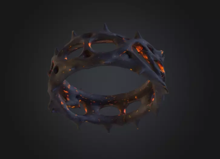 Thorned Circle 3D model_9