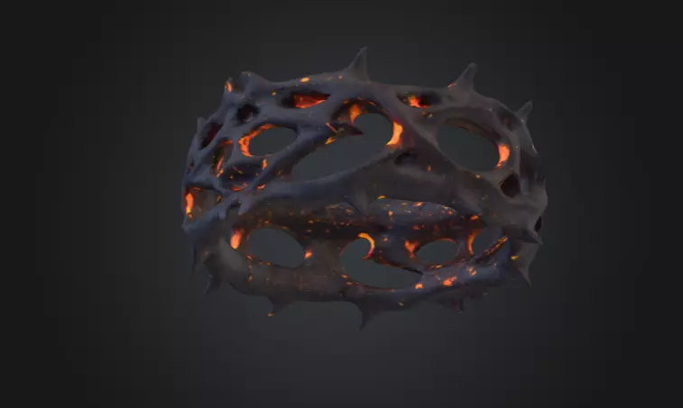 Thorned Circle 3D model_10