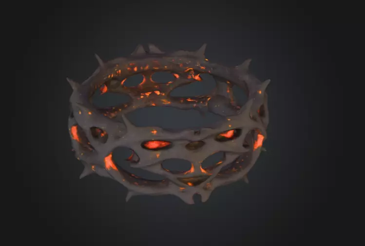 Thorned Circle 3D model_6