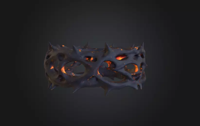 Thorned Circle 3D model_3