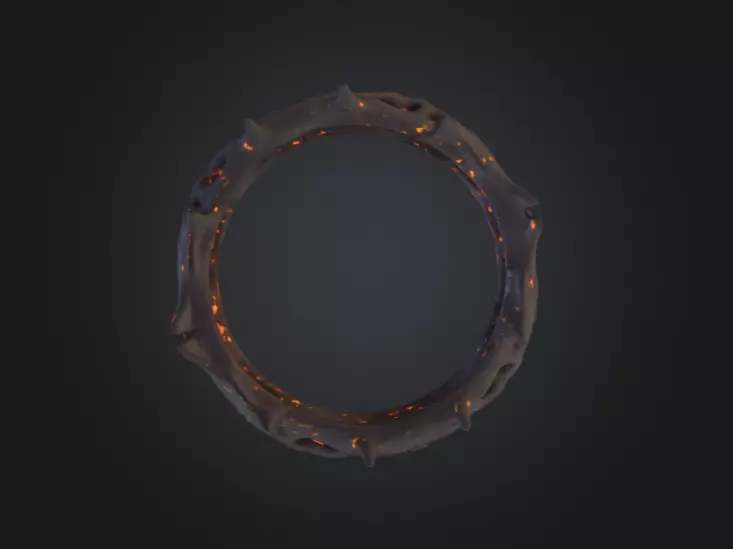 Thorned Circle 3D model_11