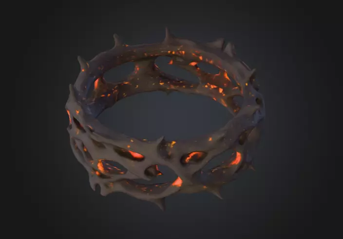 Thorned Circle 3D model_7