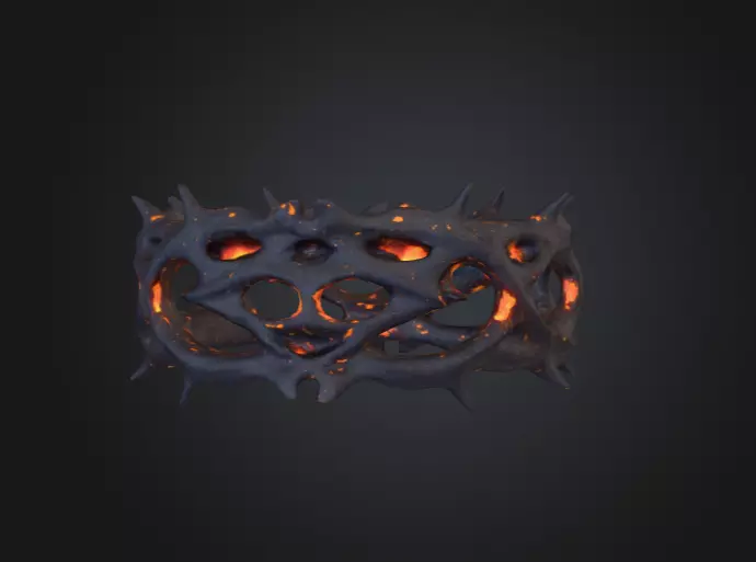 Thorned Circle 3D model_2