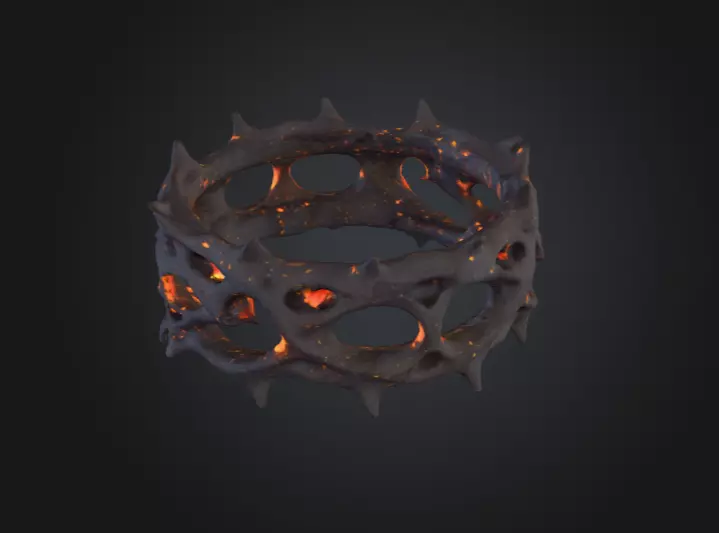 Thorned Circle 3D model_0