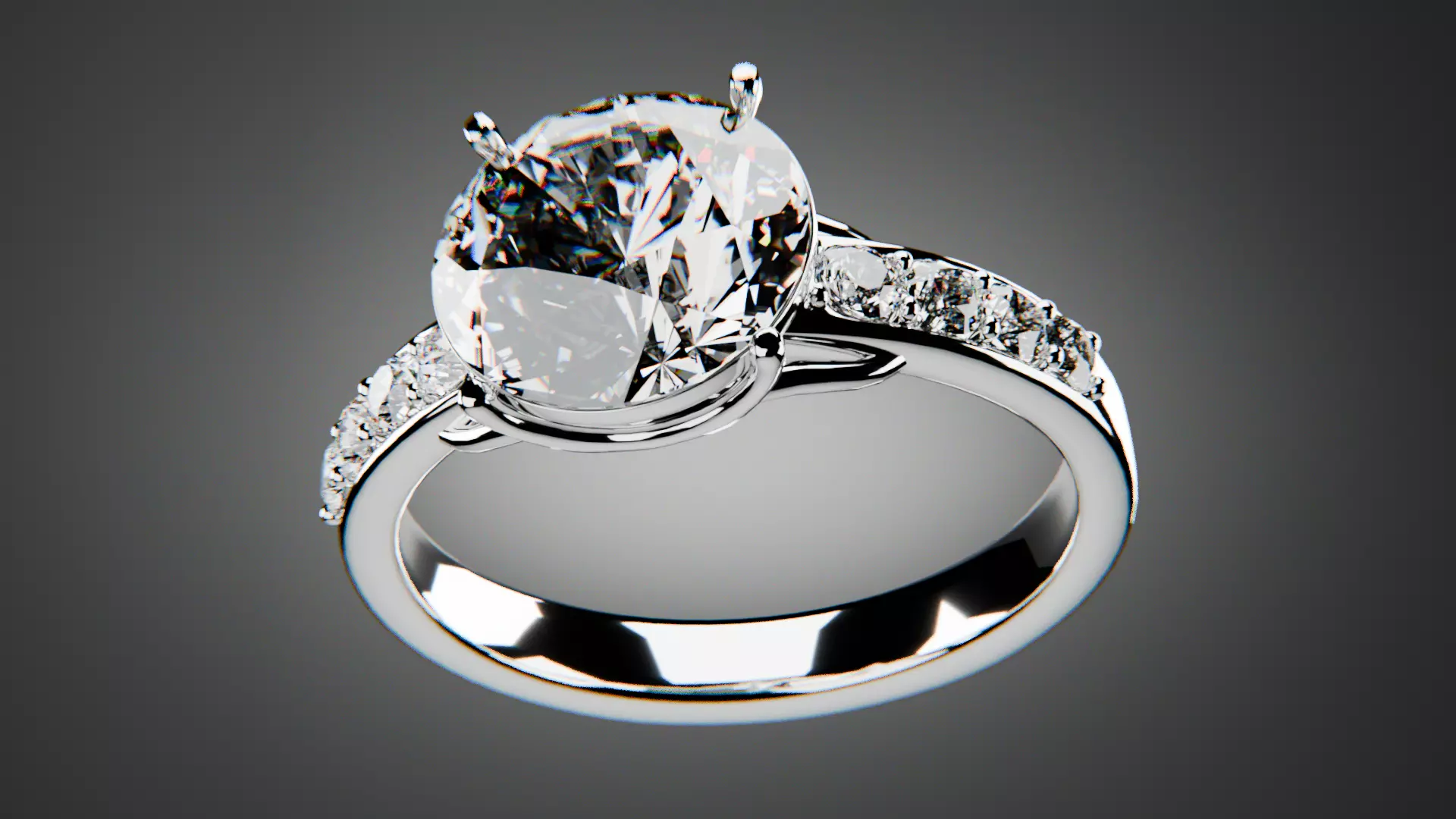 High-Detail Jewelry ring 3D model_0