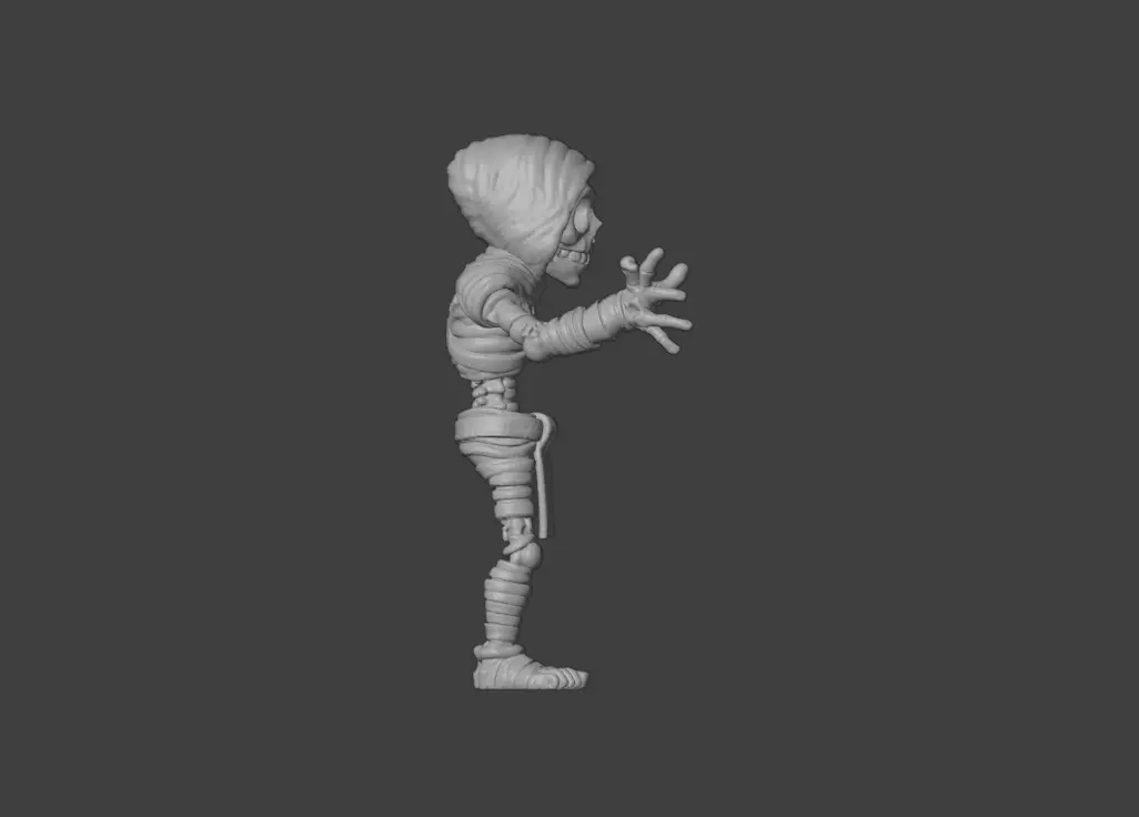 Skeleton Mummy Adventurer 3D model_18