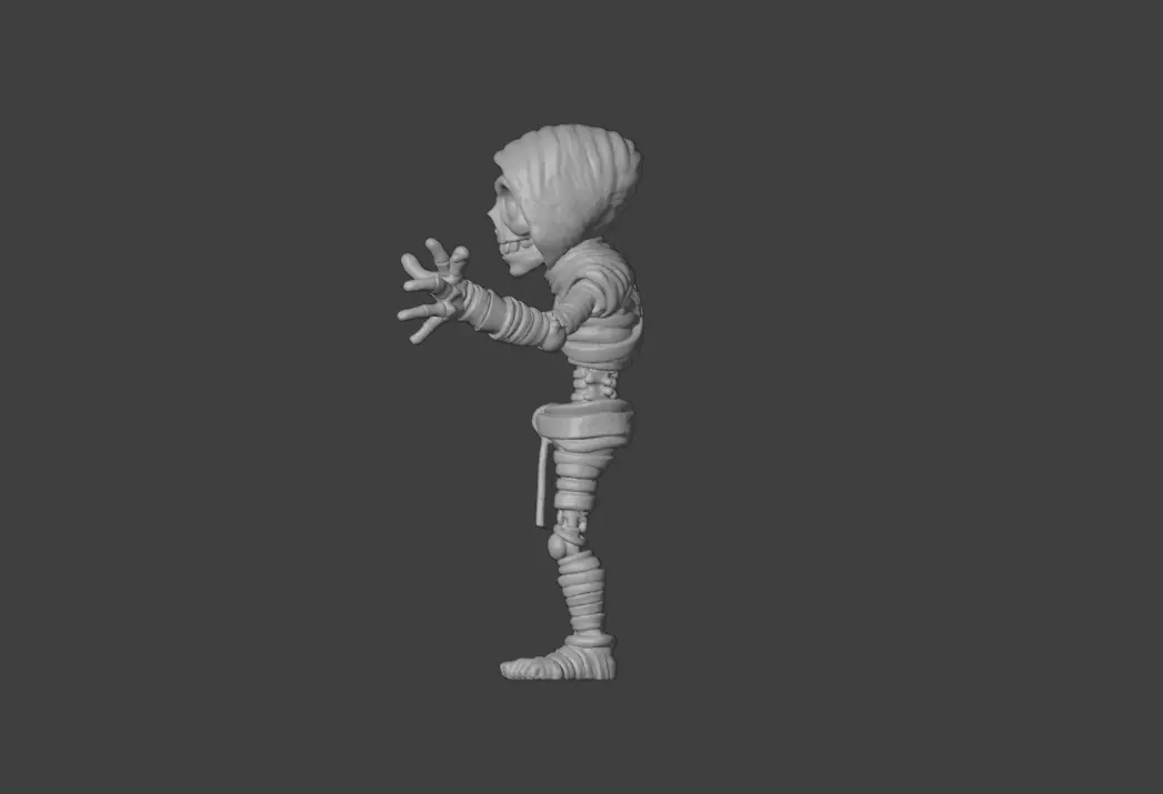 Skeleton Mummy Adventurer 3D model_20