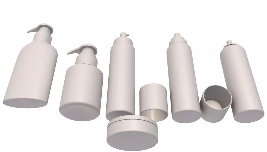 Cosmetic containers collection 3 3D model_9