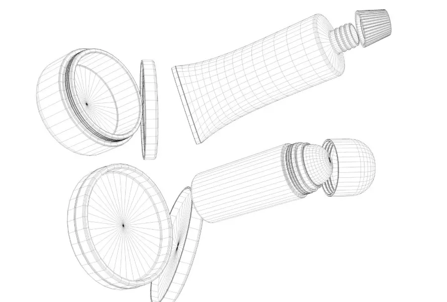 Cosmetic containers collection 3 3D model_21