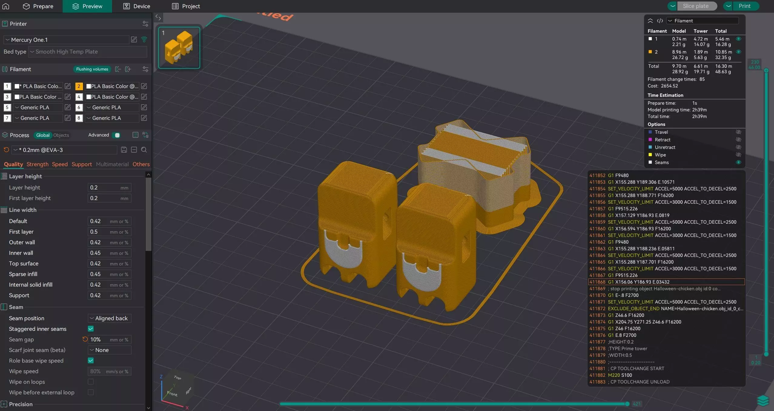  Blocky Chickula 3dprint Free 3D print model_9