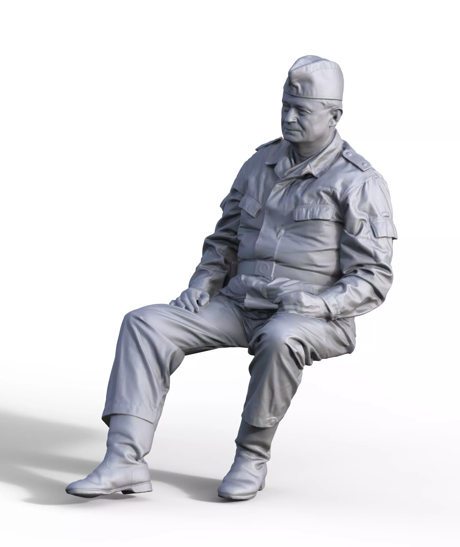 Figure truck co-driver NVA GDR 3D print model_0