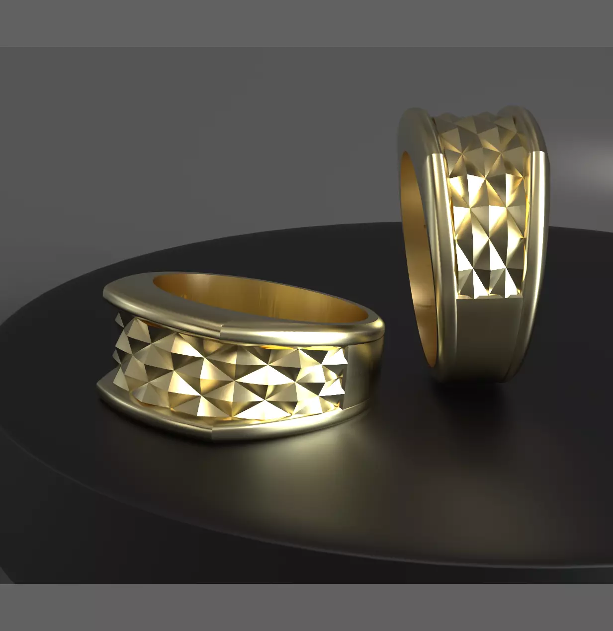 pyramids ring Free 3D print model_0