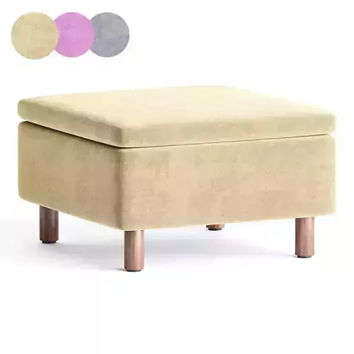 pouf creamy