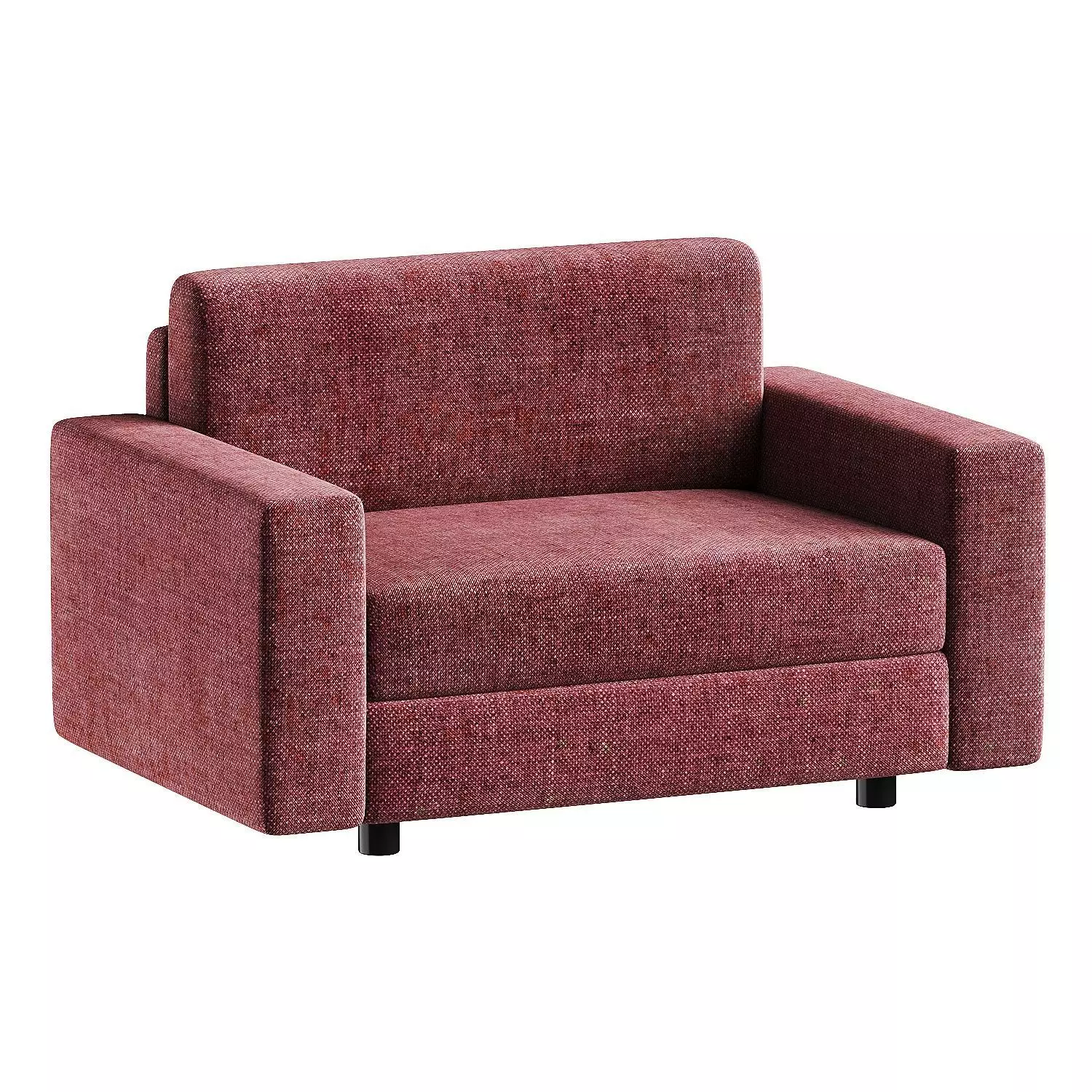 armchair white 3 3D model_1