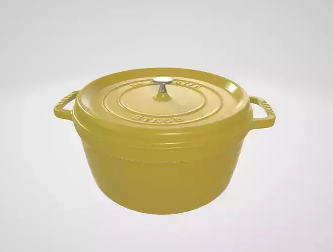 Staub 4 Quart Cast Iron Round Dutch Oven