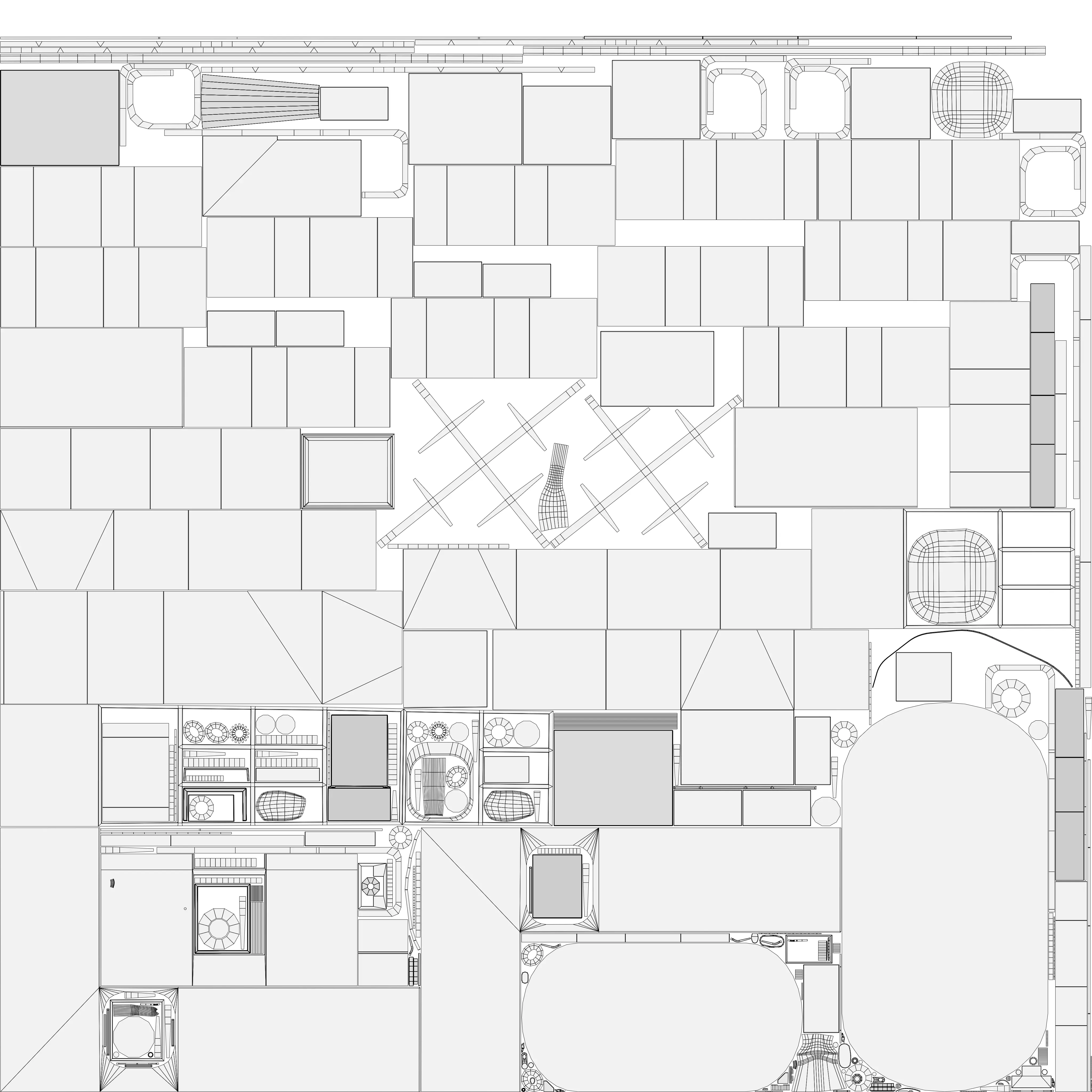 Props pack - mid-poly low-poly game-ready models Low-poly 3D model_7