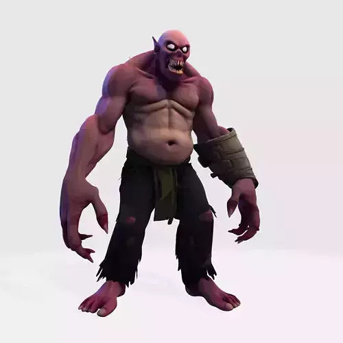 Monstrous Horror Creature 3D Print Model