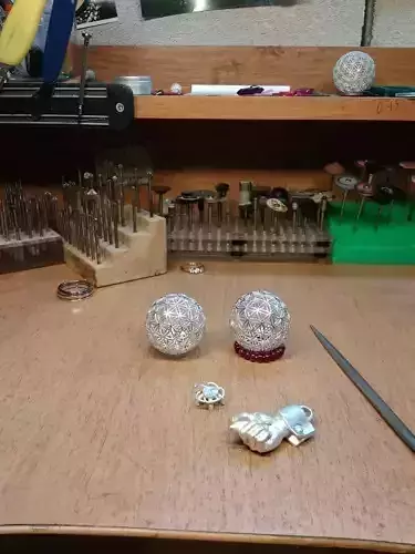 Flower of life 55mm Sphere