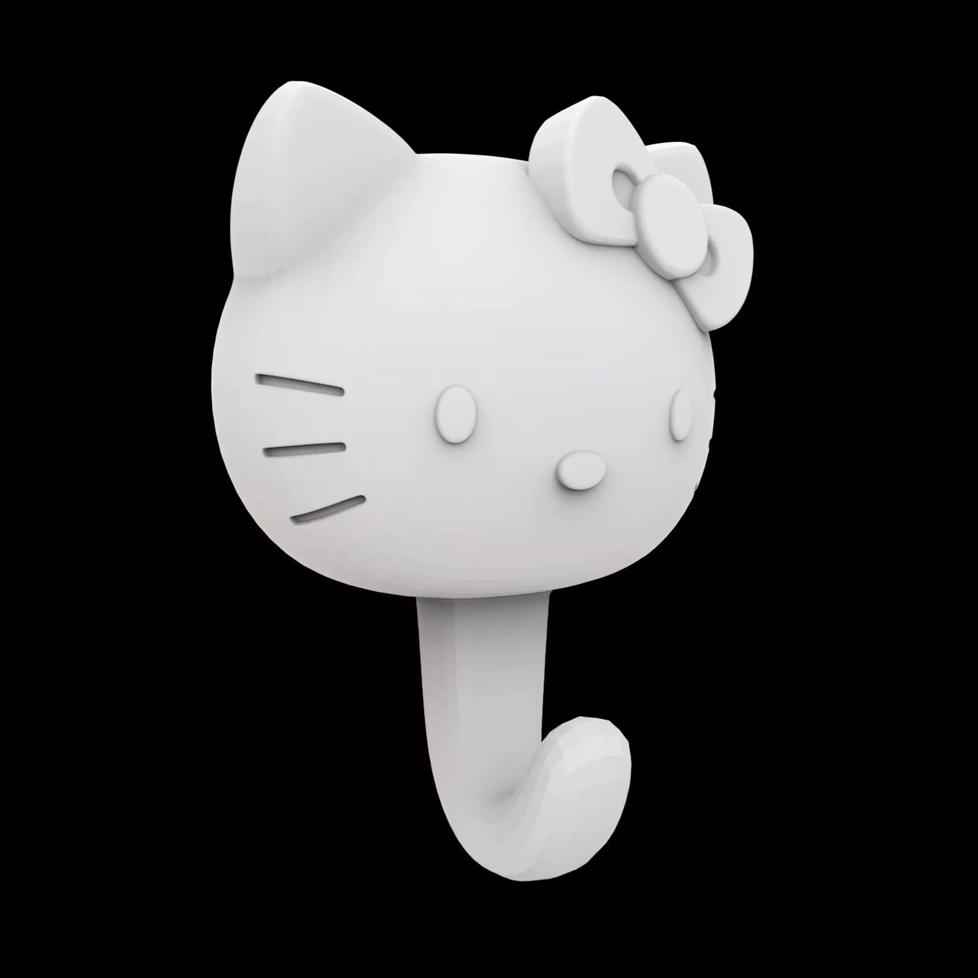 Hello Kitty Wall Hook 3D Print Model 3D print model_0
