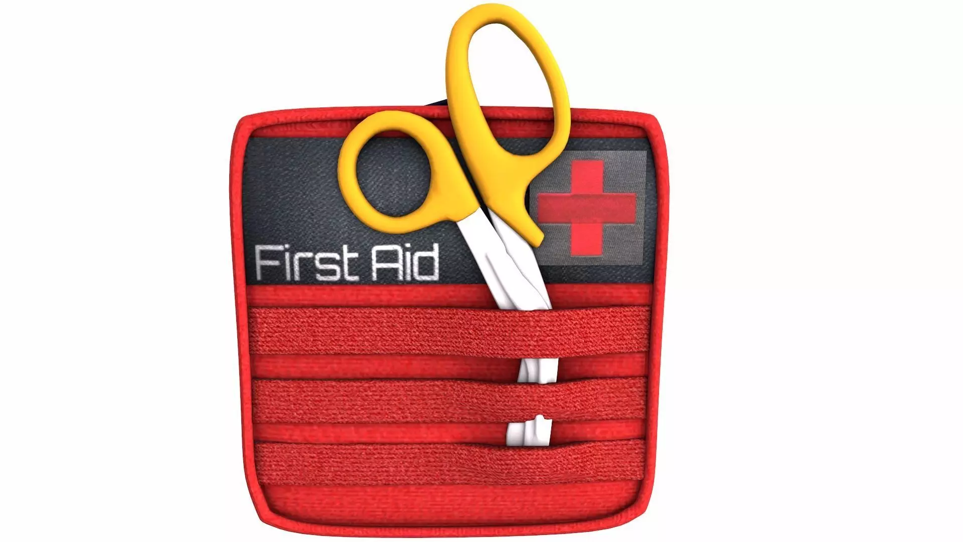 First Aid Bag 3D Model Low-poly 3D model_0