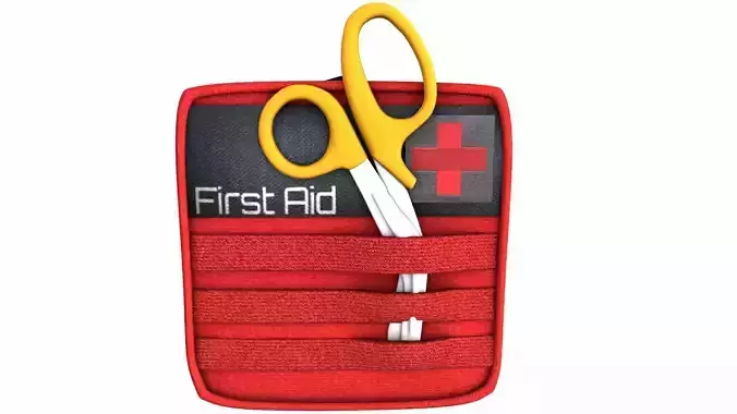First Aid Bag 3D Model Low-poly 3D model First Aid Bag 3D Model Low-poly 3D model