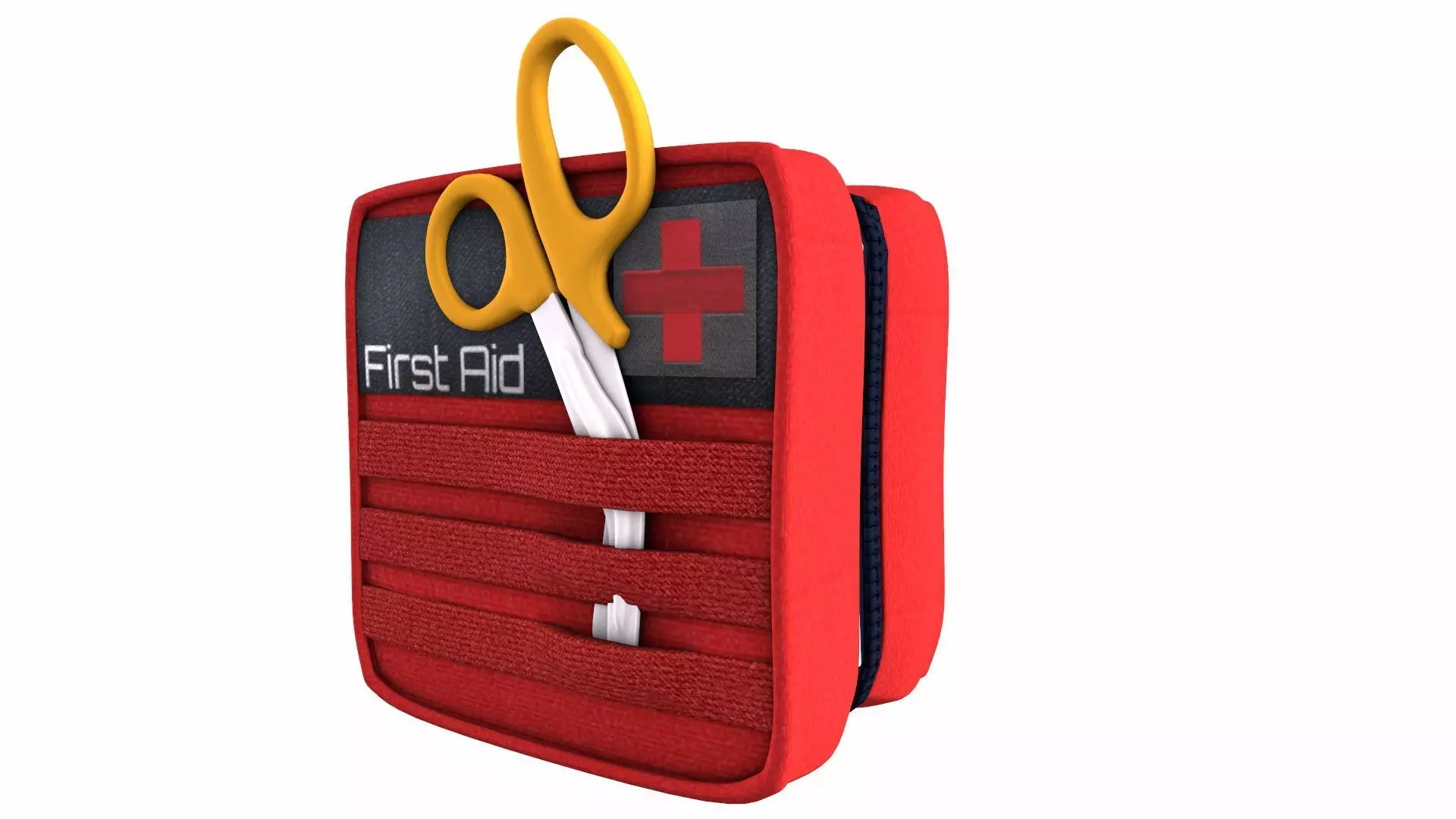 First Aid Bag 3D Model Low-poly 3D model_5
