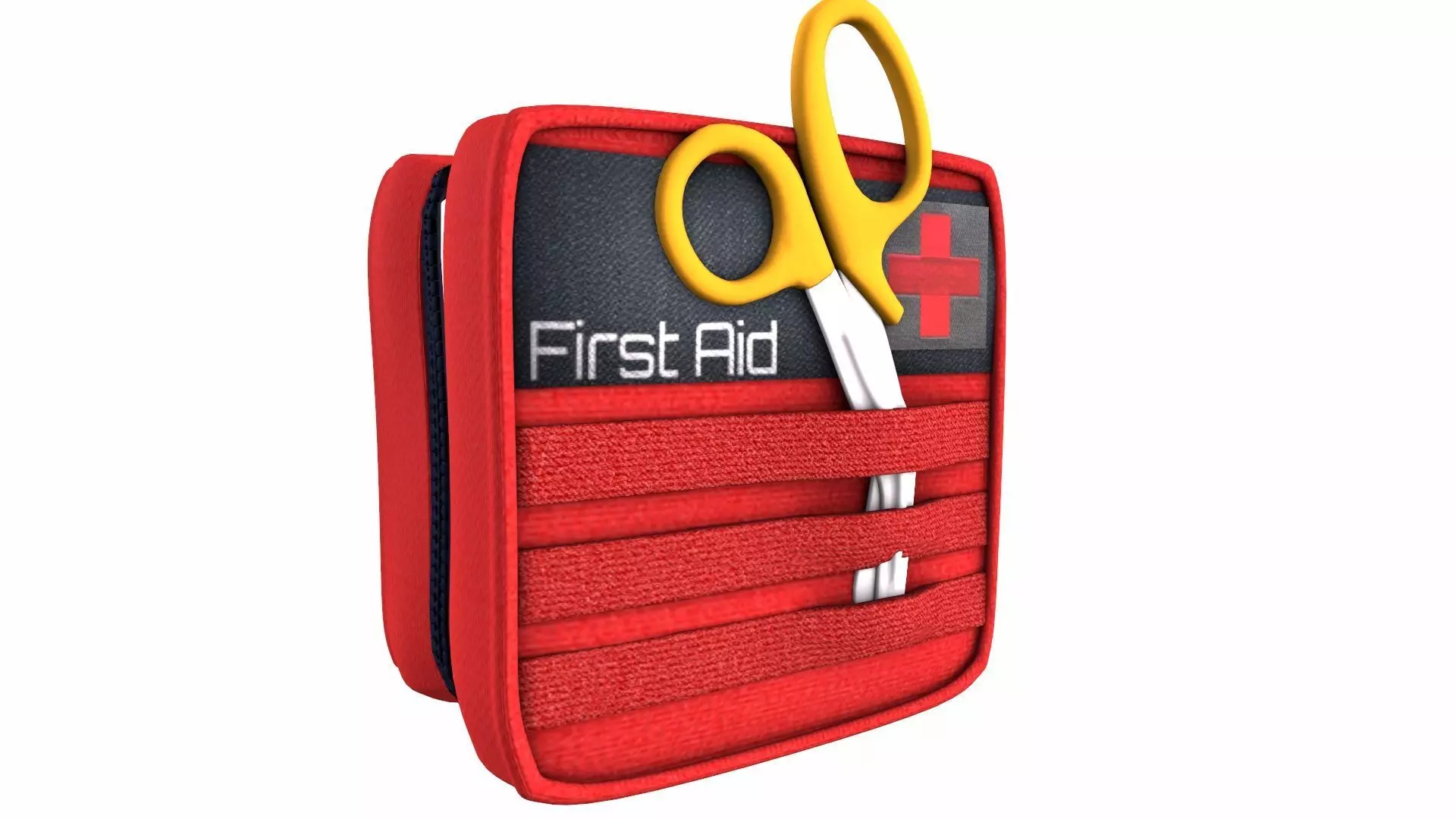 First Aid Bag 3D Model Low-poly 3D model_3