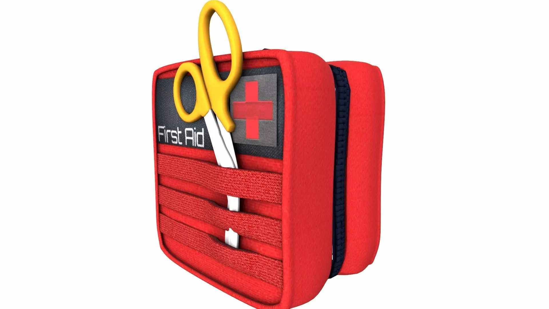 First Aid Bag 3D Model Low-poly 3D model_2