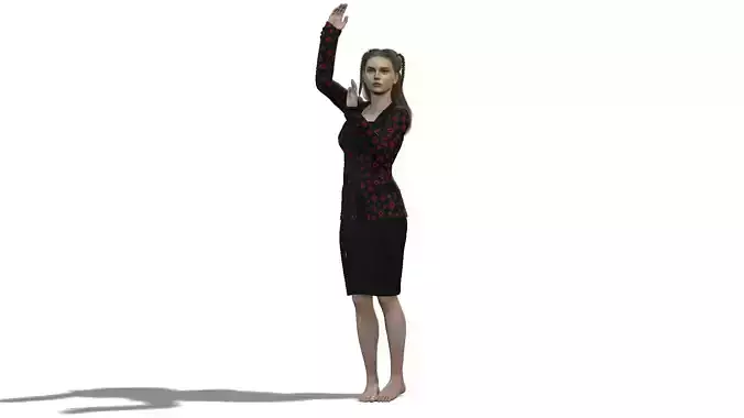 Realistic Female Model in Formal Outfit