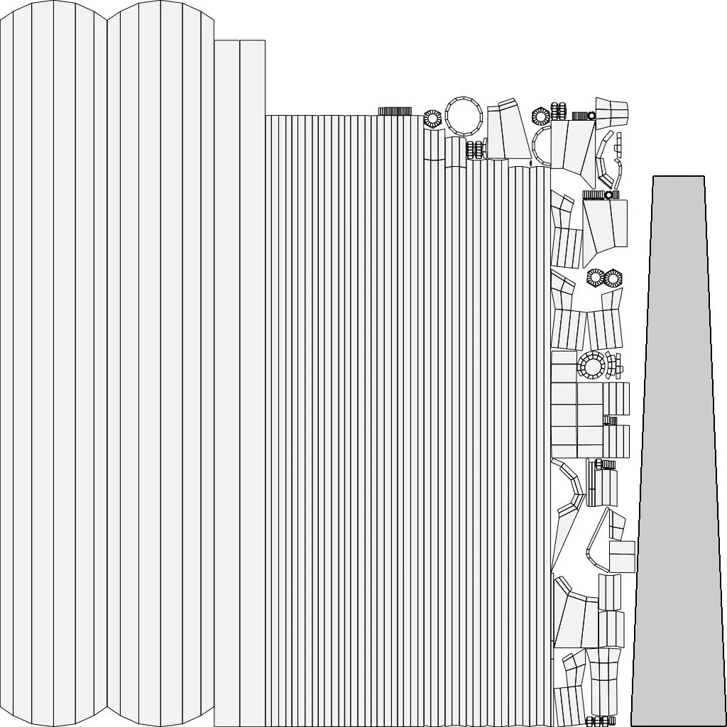 Industrial Street Push Broom Low-poly 3D model_7