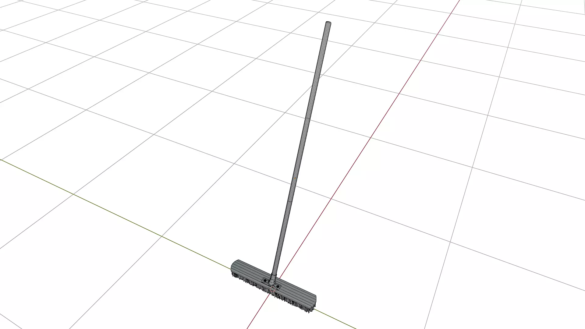 Industrial Street Push Broom Low-poly 3D model_6