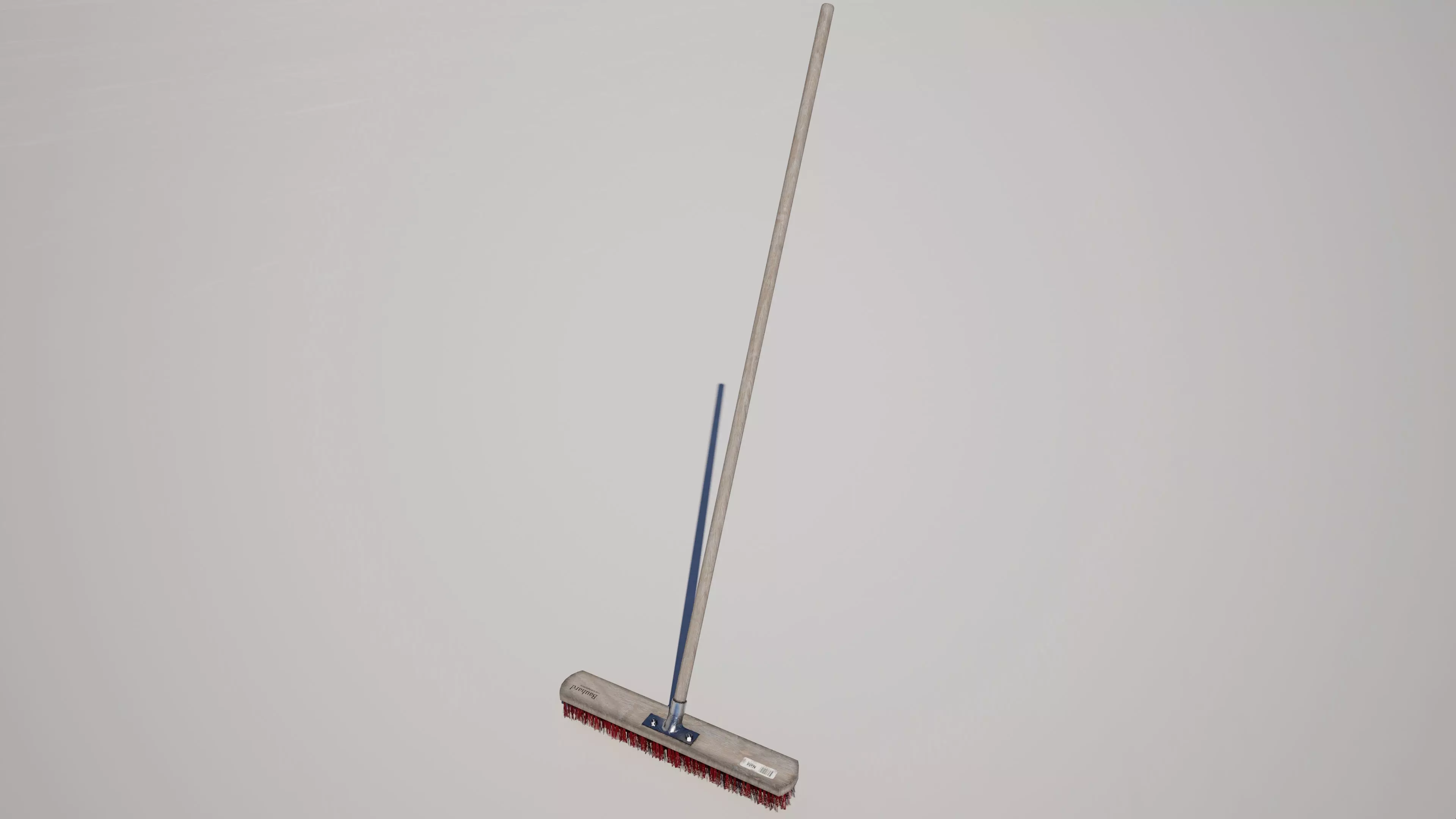 Industrial Street Push Broom Low-poly 3D model_0