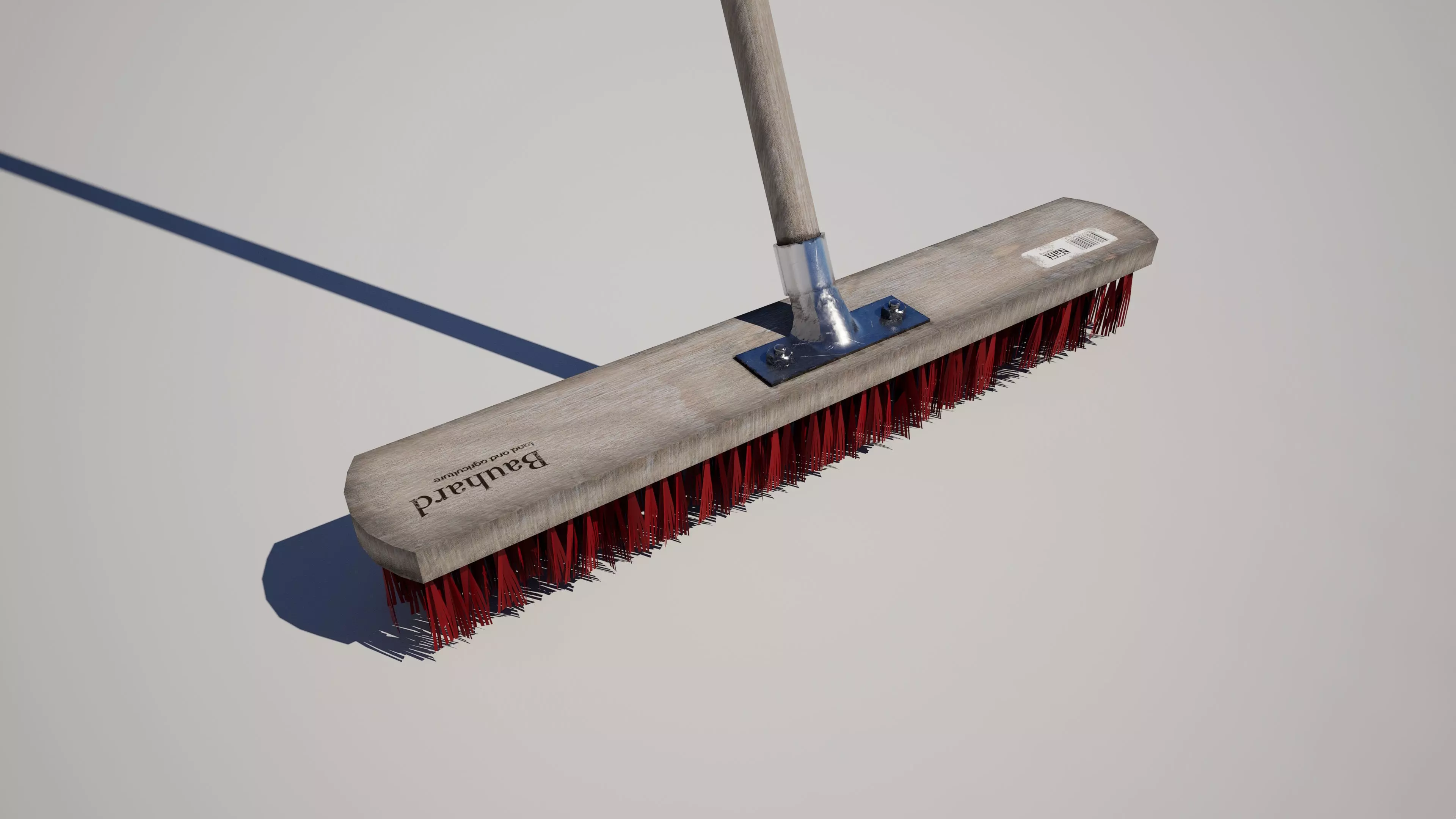 Industrial Street Push Broom Low-poly 3D model_1