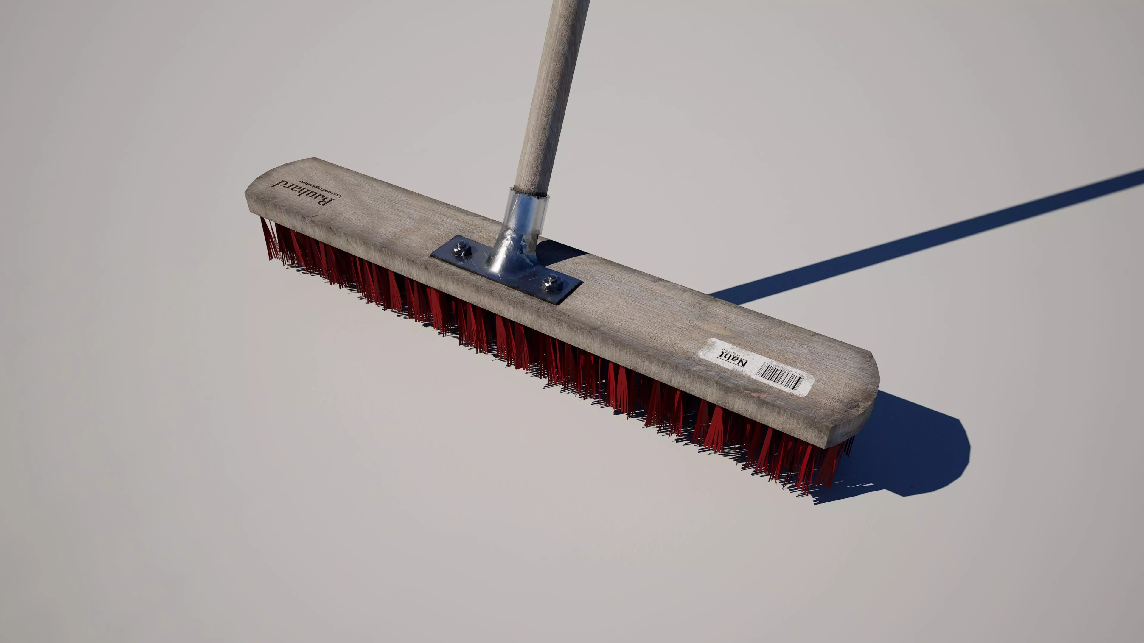 Industrial Street Push Broom Low-poly 3D model_3