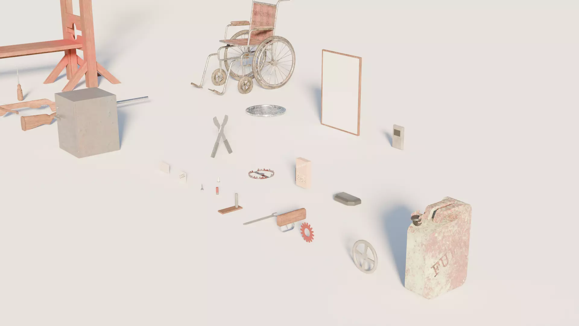 Despair and Decay - 27 Ready-to-Use Game Props Low-poly 3D model_4