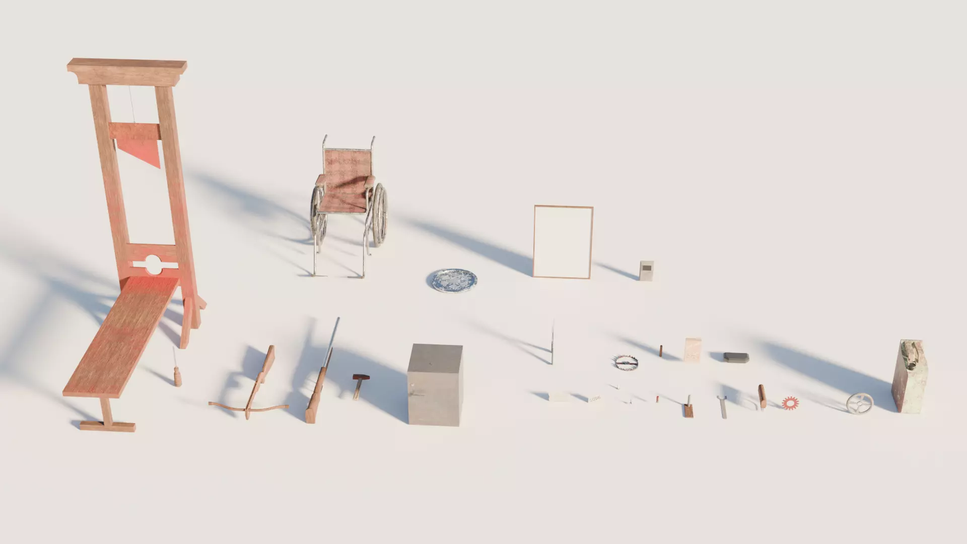 Despair and Decay - 27 Ready-to-Use Game Props Low-poly 3D model_0