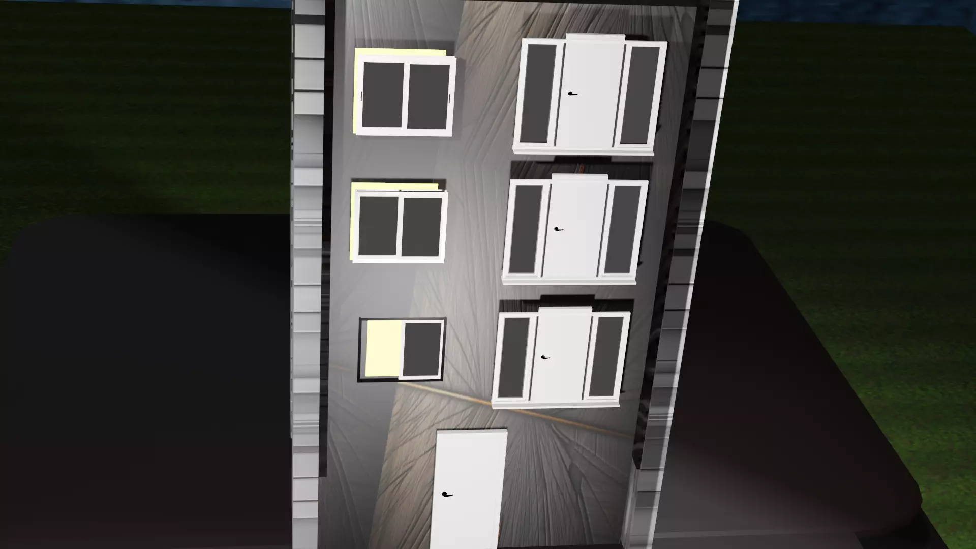 Urban Minimalist Tower Low-poly 3D model_4