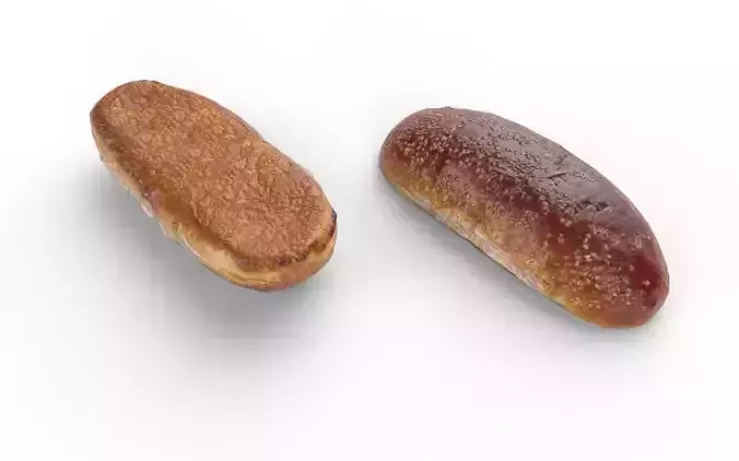 Sandwich Bread  M01 Low-poly 3D model 6