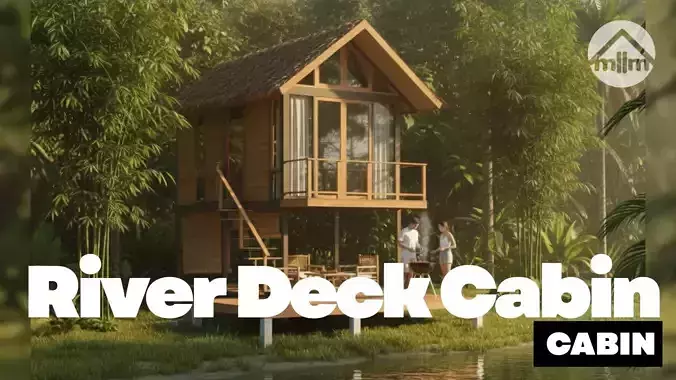 River Deck Cabin - Modern Tropical - Home at Weekend - Tiny Home