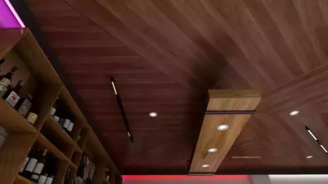 wooden chandelier